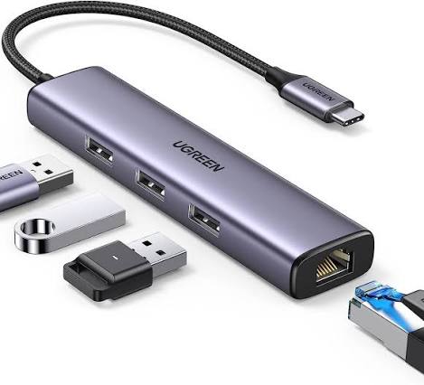 UGREEN USB 3.0 TO 3 PORT USB 3.0 + ETHERNET ADAPTER - genuine UGREEN product photo Kenya
